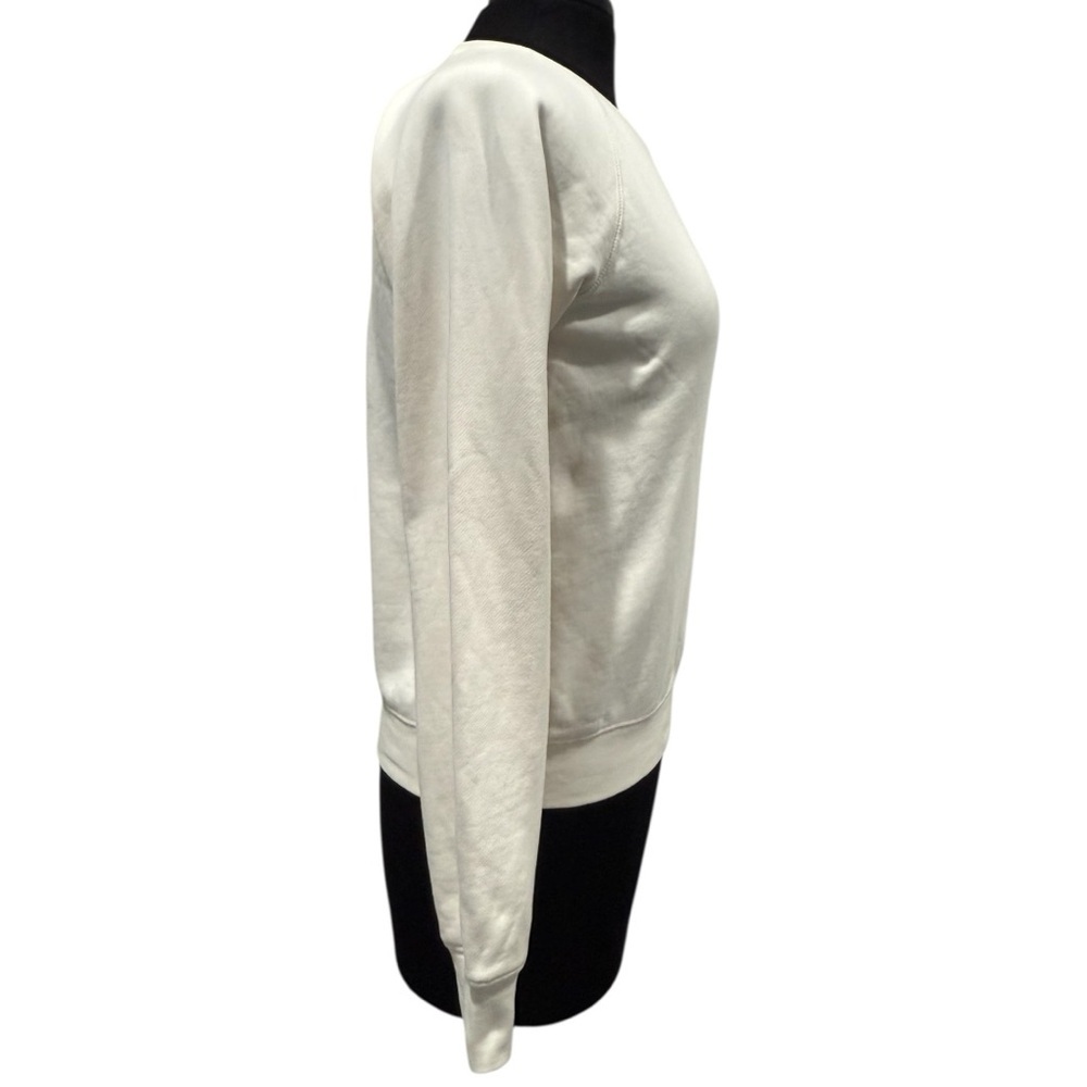 Everlane Lightweight Crewneck Pullover Sweatshirt Top in Bone Sz XS - Picture 4 of 12